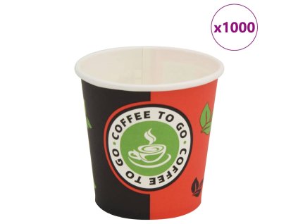 Jednorázové kelímky na kávu 1000 ks 120 ml