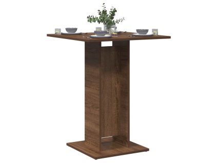 Bistro stolek hnědý dub 60 x 60 x 75 cm kompozitní dřevo