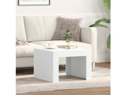 Konferenční stolek bílý 50 x 50 x 35 cm kompozitní dřevo