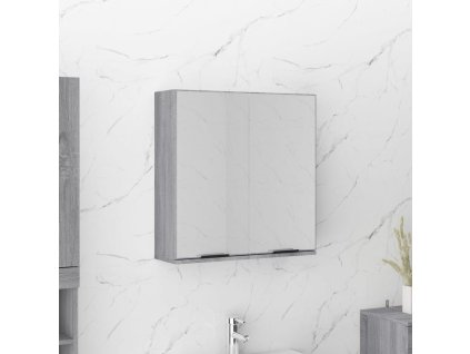 Koupelnová zrcadlová skříňka šedá sonoma 64 x 20 x 67 cm