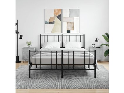Noční stolky 2 ks betonově šedé 40x30x50 cm kompozitní dřevo