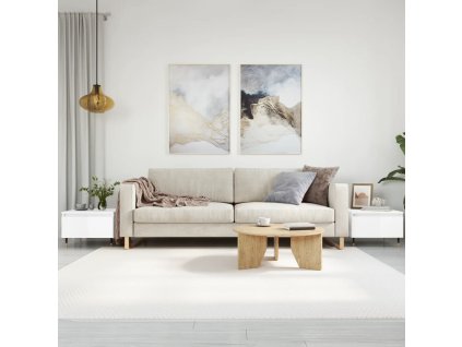 Konferenční stolky 2 ks lesklé bílé 50x46x35cm kompozitní dřevo