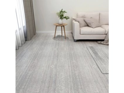 Samolepicí podlahové desky 20 ks PVC 1,86 m² šedé