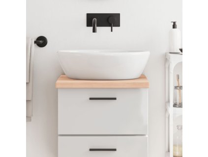 Koupelnová deska 40x60x(2-4) cm neošetřené masivní dřevo