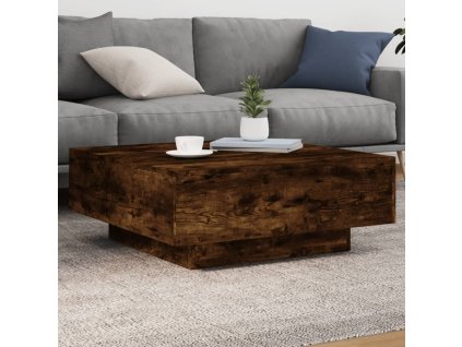 Konferenční stolek kouřový dub 80 x 80 x 31 cm kompozitní dřevo