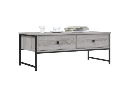 Konferenční stolek šedý sonoma 101x49x39,5 cm kompozitní dřevo