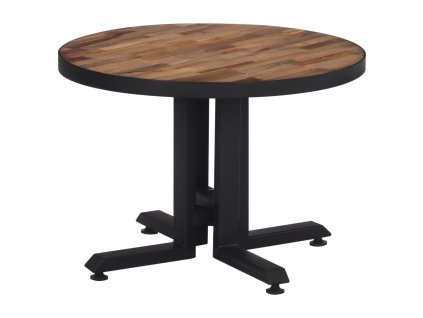 Konferenční stolek kulatý Ø 55 x 40 cm masivní recyklovaný teak