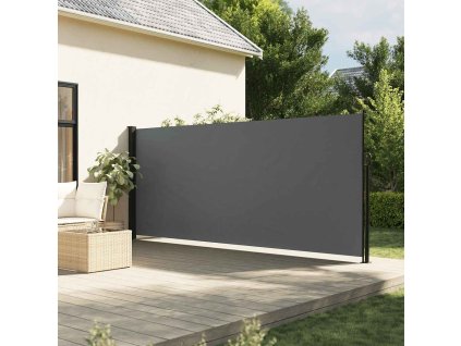 Zatahovací boční markýza antracitová 160 x 600 cm