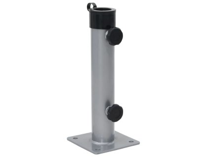 Základna pro slunečník pro tyč Ø 38/48 mm stříbrná ocel