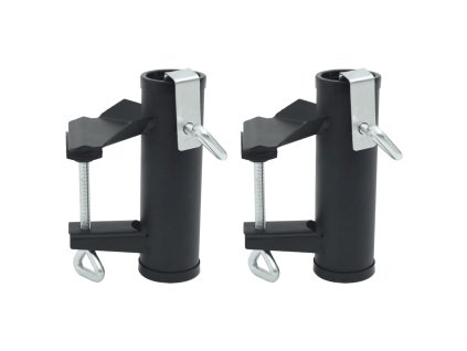 Svorky na slunečník na balkon 2 ks 25–38 mm ocel