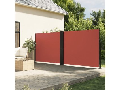 Zatahovací boční markýza terakotová 180 x 1 000 cm