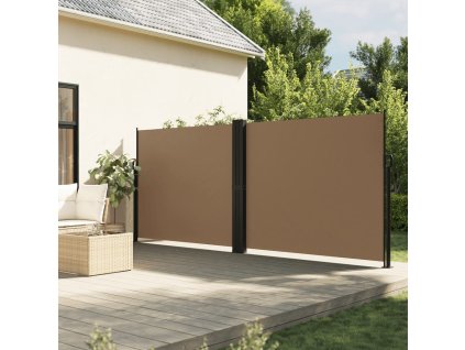Zatahovací boční markýza taupe 160 x 1 000 cm