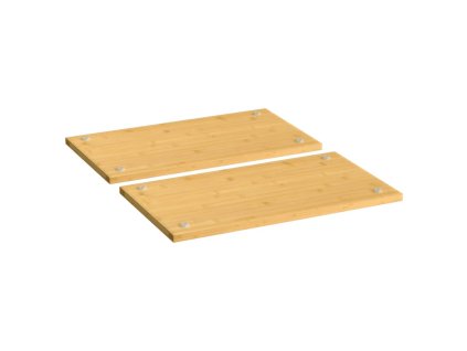 Krycí desky na sporák 2 ks 50 x 28 x 1,5 cm bambus