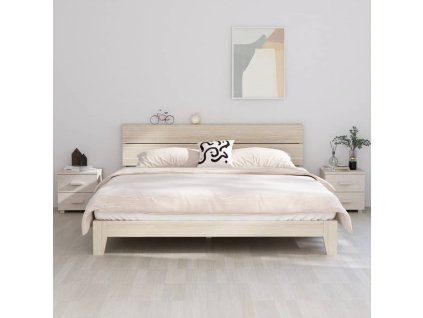 Noční stolky HAMAR 2 ks bílé 40 x 35 x 44,5 cm masivní dřevo