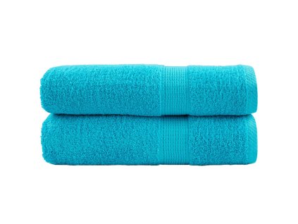 Premium ručníky SOLUND 2 ks tyrkysové 70 x 140 cm 600 g/m²