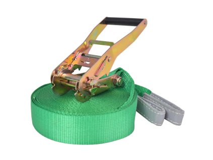 Slackline, 15 m x 50 mm, 150 kg, zelená