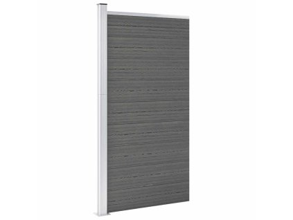 Plotový dílec WPC 95 x 186 cm šedý