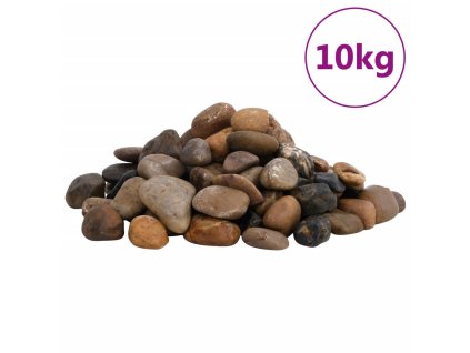 Leštěné oblázky 10 kg mix barev 2–5 cm
