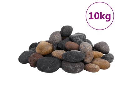 Leštěné oblázky 10 kg mix barev 5–8 cm