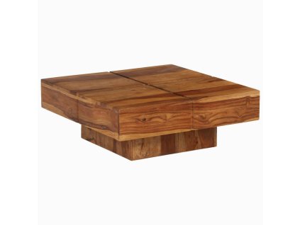 Konferenční stolek 80 x 80 x 30 cm masivní akáciové dřevo