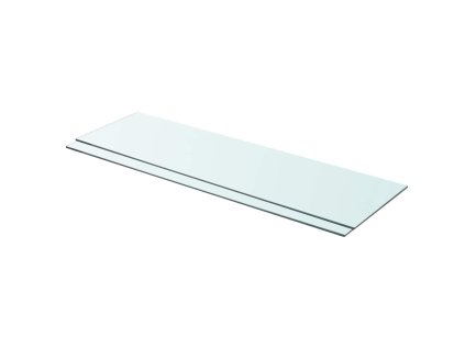 Policové desky 2 ks sklo čiré 90 x 25 cm