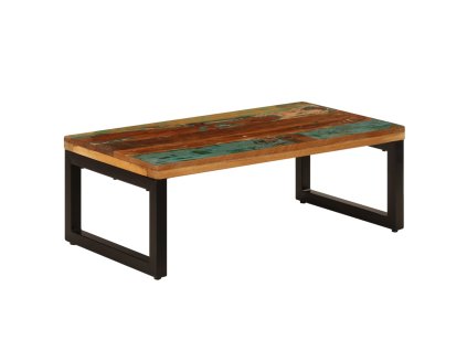 Konferenční stolek 100x50x35cm masivní recyklované dřevo a ocel