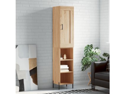 Skříň highboard dub sonoma 34,5 x 34 x 180 cm kompozitní dřevo