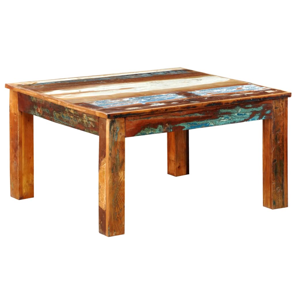 PETROMILA Konferenční stolek čtvercový recyklované dřevo