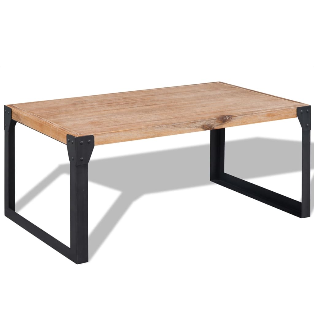 PETROMILA Konferenční stolek, masivní akáciové dřevo 100x60x45 cm