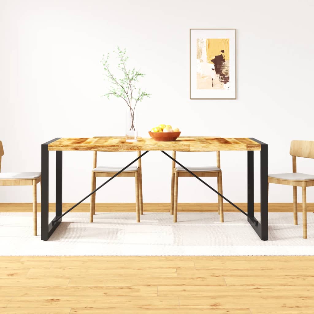PETROMILA Jídelní stůl hrubé masivní mangovníkové dřevo 180 cm