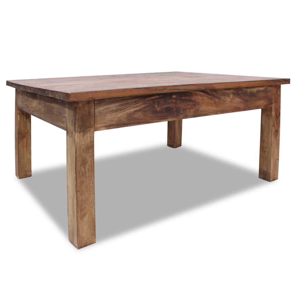 PETROMILA Konferenční stolek, masivní recyklované dřevo, 98x73x45 cm