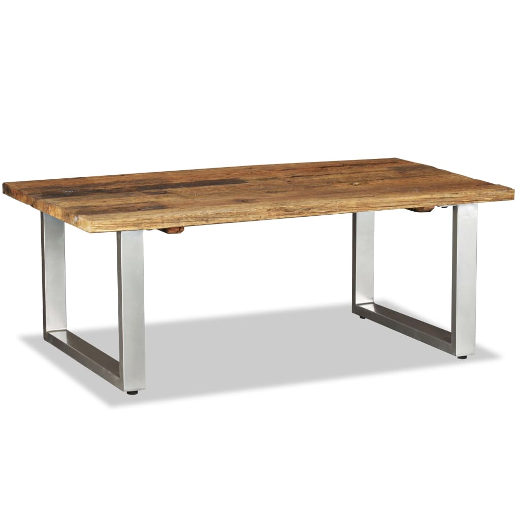 PETROMILA Konferenční stolek masivní recyklované dřevo 100 x 60 x 38 cm