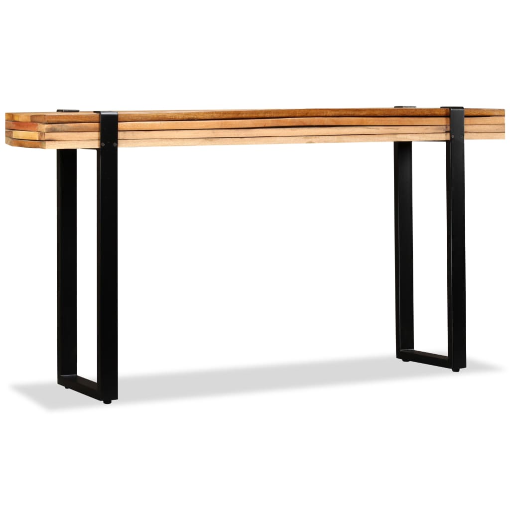 PETROMILA Odkládací stolek, délkově nastavitelný, recyklované dřevo