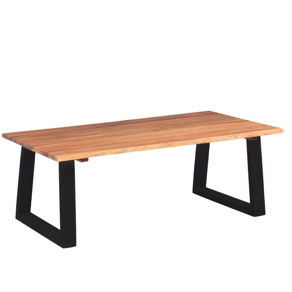 PETROMILA Konferenční stolek, masivní akáciové dřevo, 110x60x40 cm