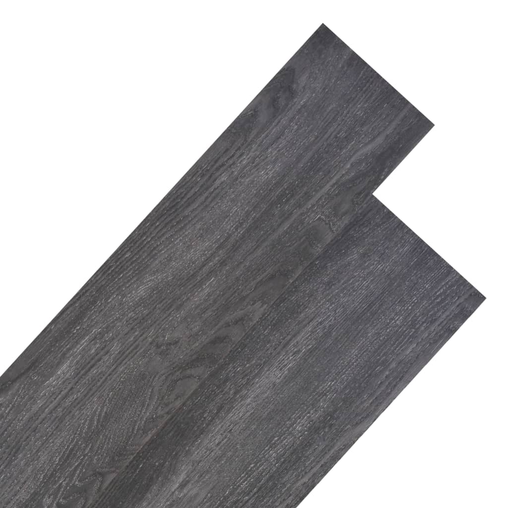 PETROMILA Nesamolepicí PVC podlahová prkna 5,26 m² 2 mm černobílá