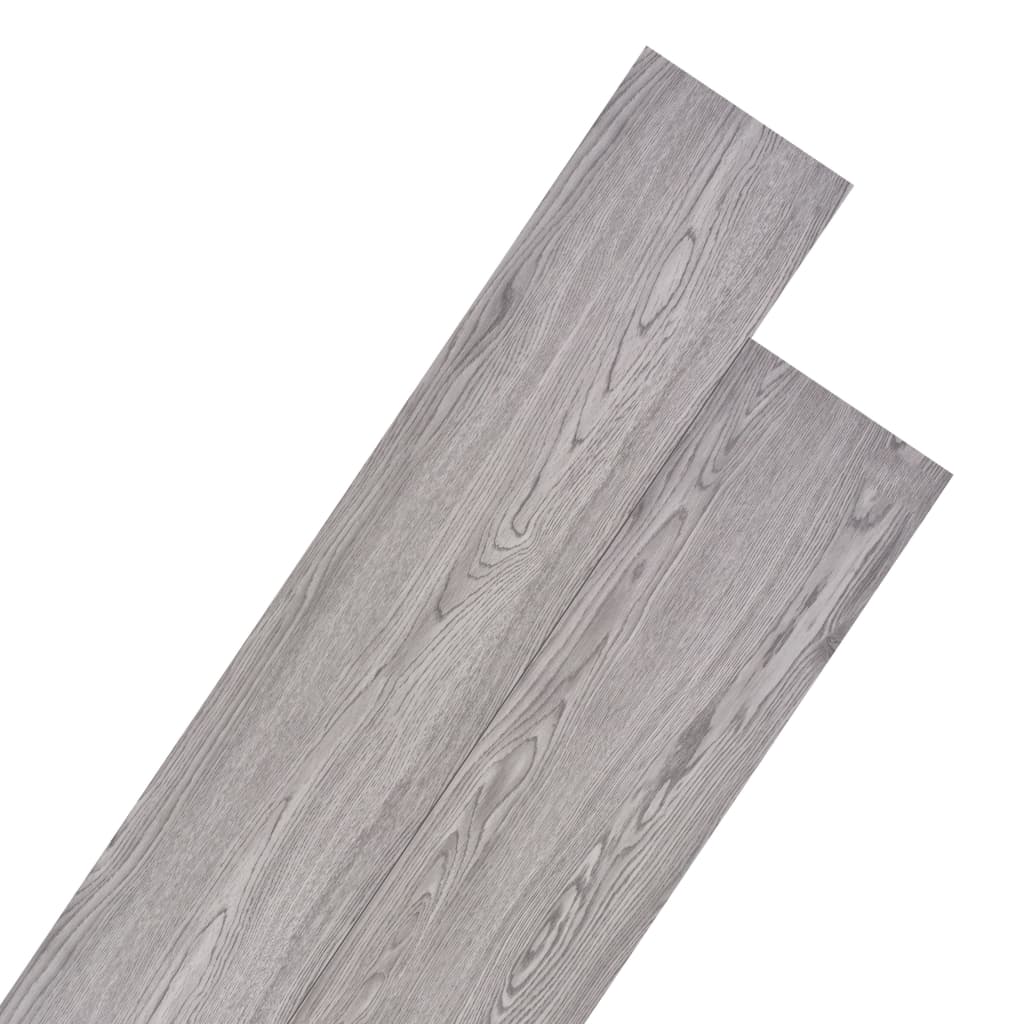 PETROMILA Nesamolepicí PVC podlahová prkna 5,26 m² 2 mm tmavě šedá