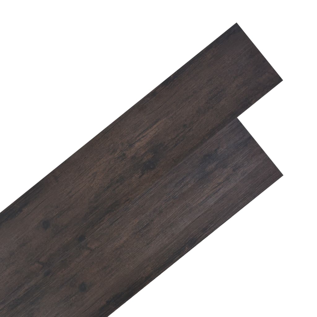 PETROMILA Nesamolepicí PVC podlahová prkna 5,26 m² 2 mm dub tmavě šedý