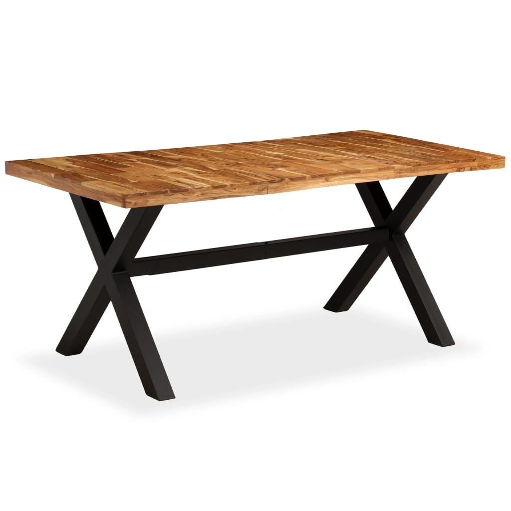 PETROMILA Jídelní stůl z masivního dřeva akácie a mangovníku 180x90x76 cm