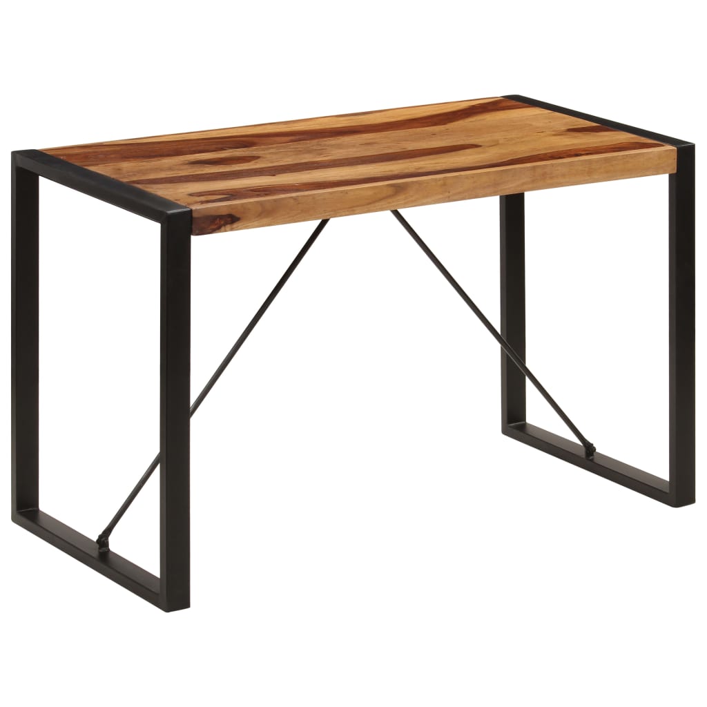 PETROMILA Jídelní stůl 120 x 60 x 76 cm masivní sheeshamové dřevo
