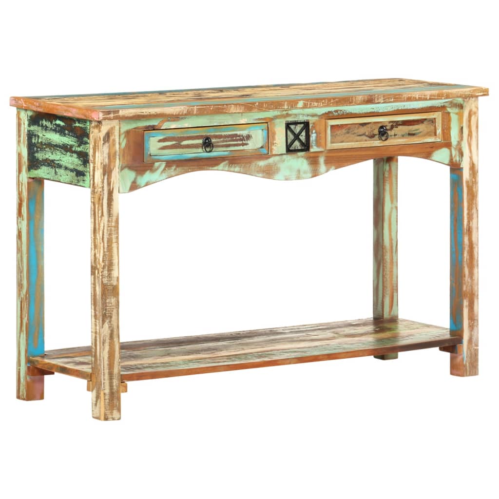 PETROMILA Konzolový stolek 120 x 40 x 75 cm masivní recyklované dřevo