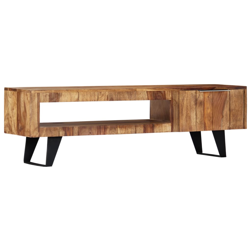 PETROMILA TV stolek 140 x 30 x 40 cm masivní sheeshamové dřevo