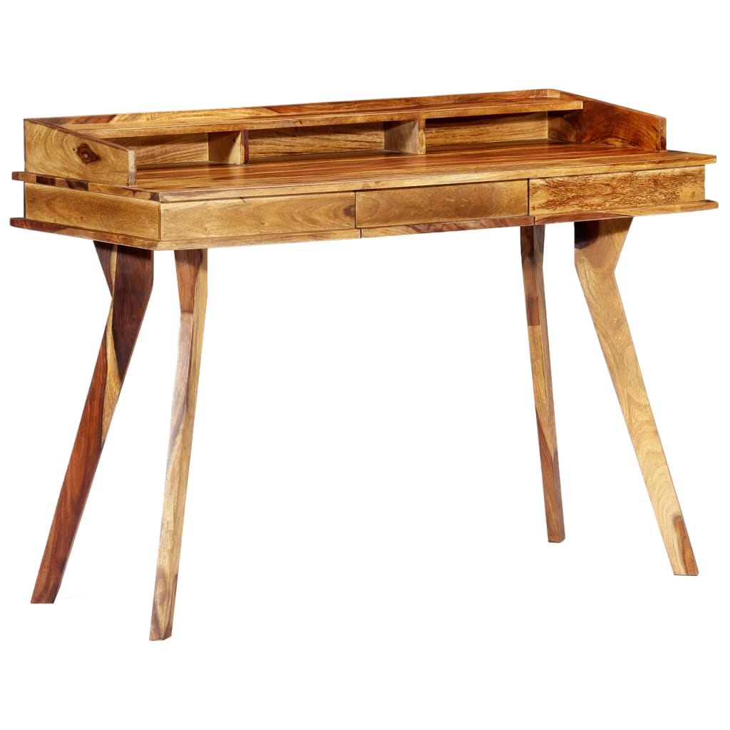 PETROMILA Psací stůl 115 x 50 x 58 cm masivní sheeshamové dřevo