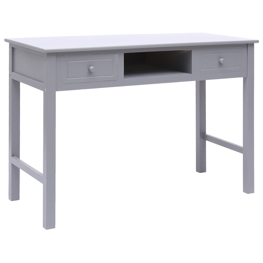 PETROMILA Psací stůl šedý 110 x 45 x 76 cm dřevo
