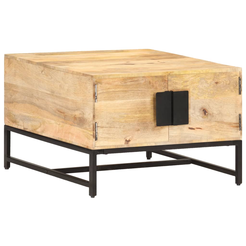PETROMILA Konferenční stolek 67 x 67 x 45 cm masivní mangovníkové dřevo