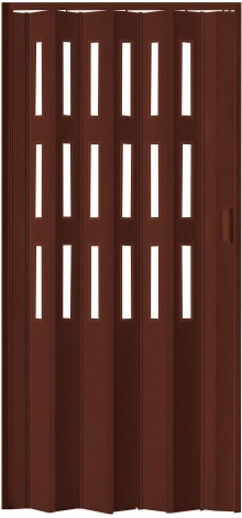 PETROMILA plastové shrnovací dveře LUCIANA hnědá ŠÍŘKA: 104cm, PROVEDENÍ: PLNÉ