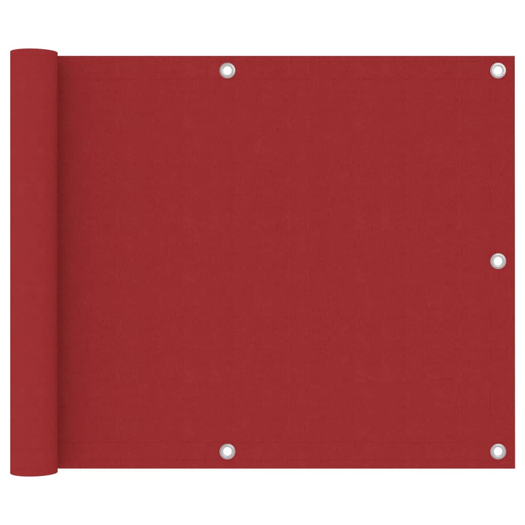 PETROMILA Balkónová zástěna červená 75 x 500 cm oxfordská látka