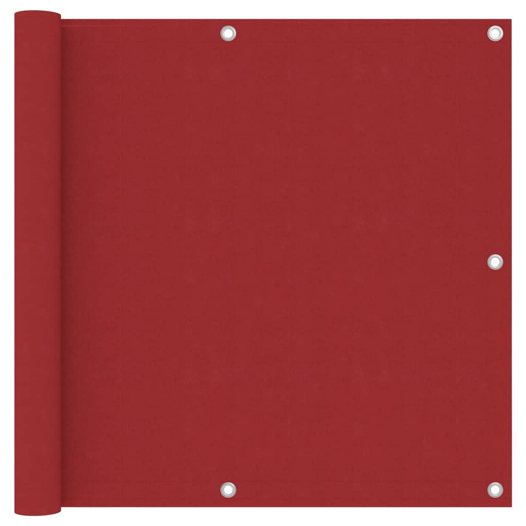 PETROMILA Balkónová zástěna červená 90 x 500 cm oxfordská látka