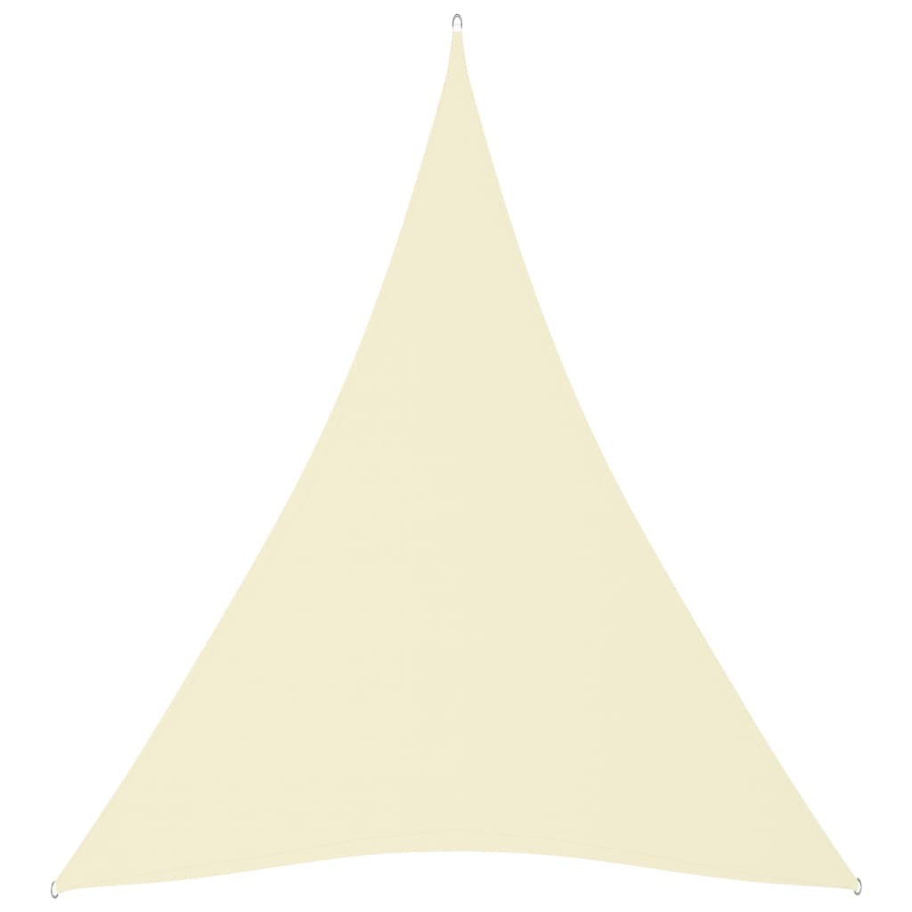 PETROMILA Stínící plachta oxfordská látka trojúhelníková 3x4x4 m krémová