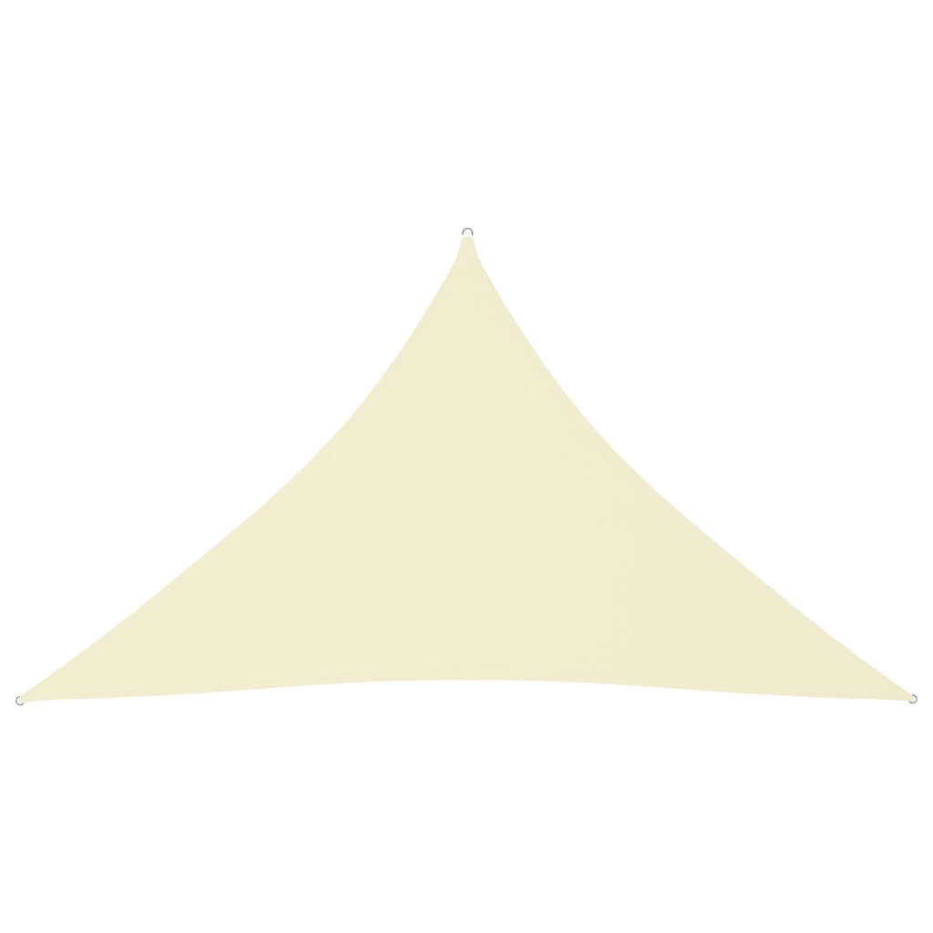 PETROMILA Stínící plachta oxford trojúhelníková 3,5x3,5x4,9 m krémová