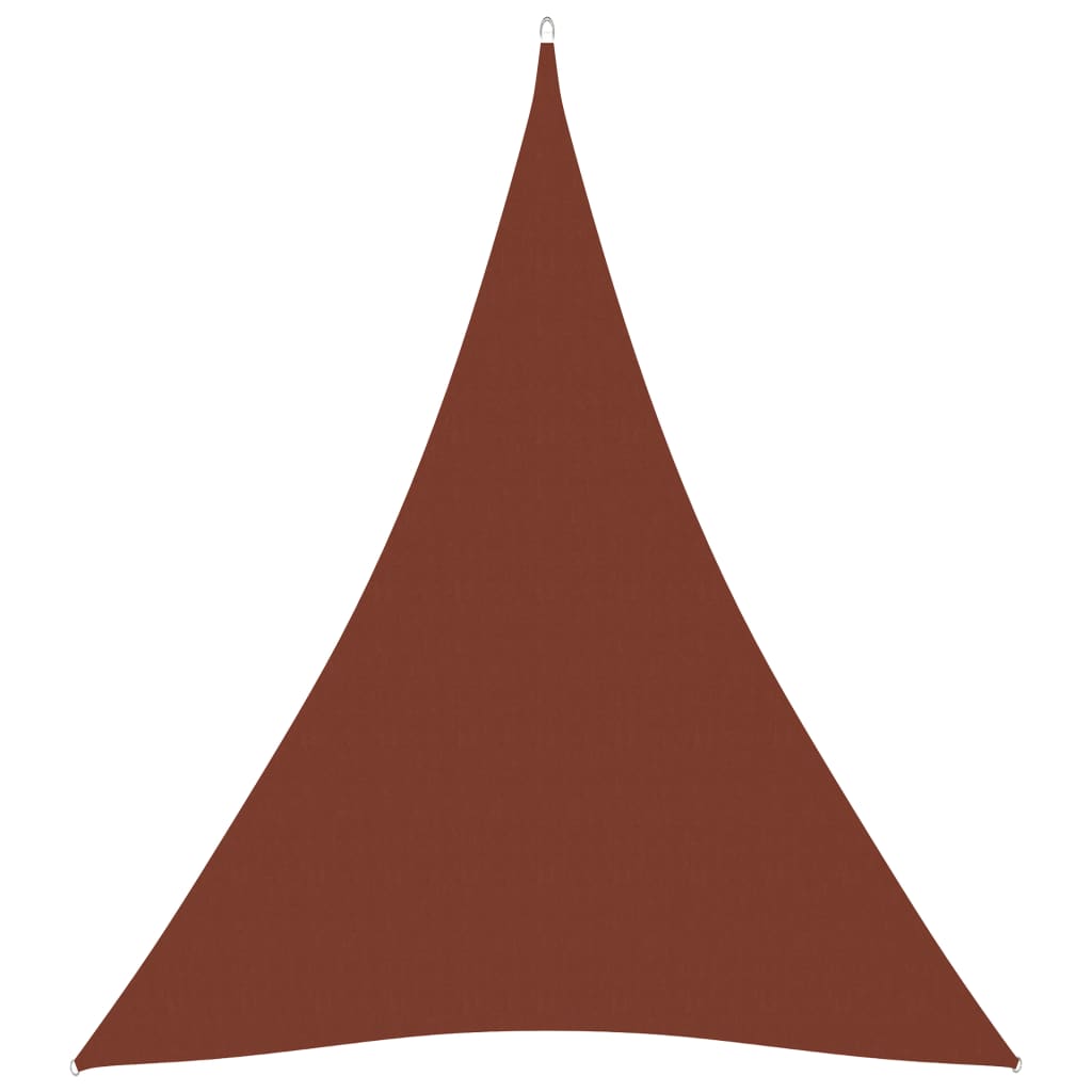 PETROMILA Stínící plachta oxfordská látka trojúhelníková 3x4x4 m cihlová